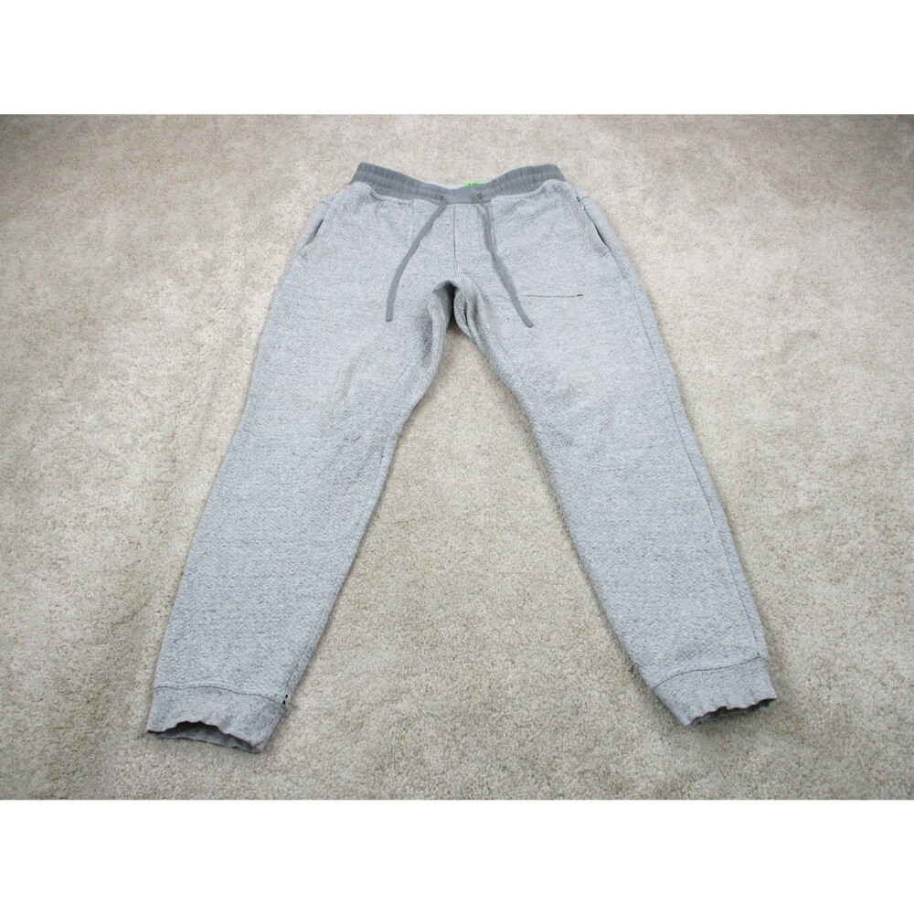 Lululemon At Ease Jogger Pants Men Large Gray Heathered Knit Athleisure LM5842S